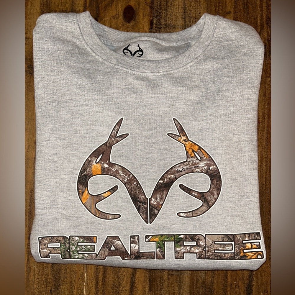 Realtree Men's Large Crew Neck Pullover Sweatshirt
